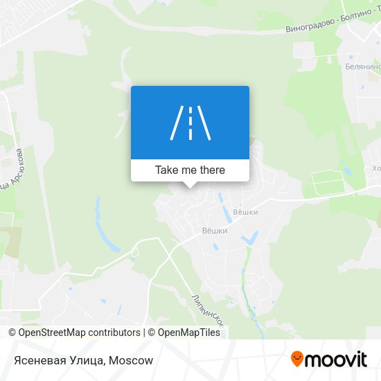 Ясеневая Улица map