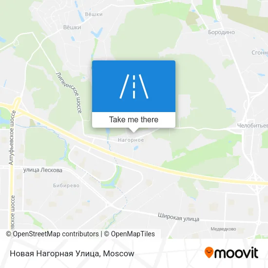 Новая Нагорная Улица map