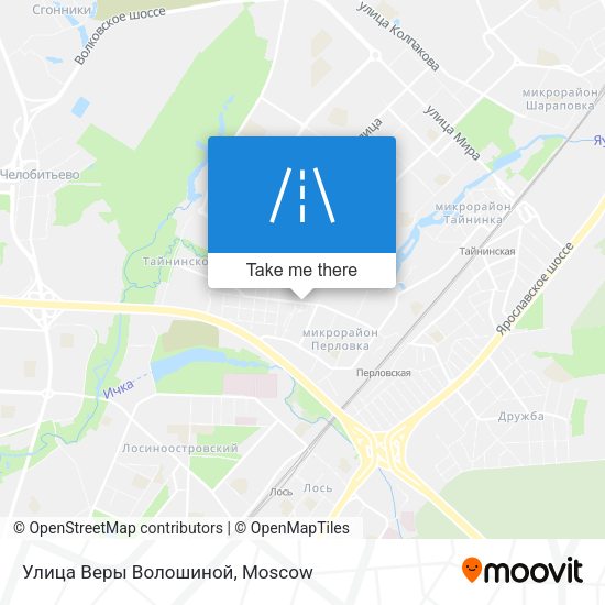Улица Веры Волошиной map