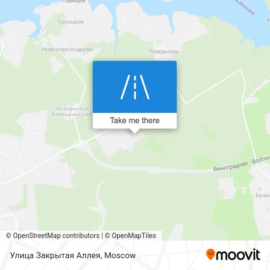 Улица Закрытая Аллея map