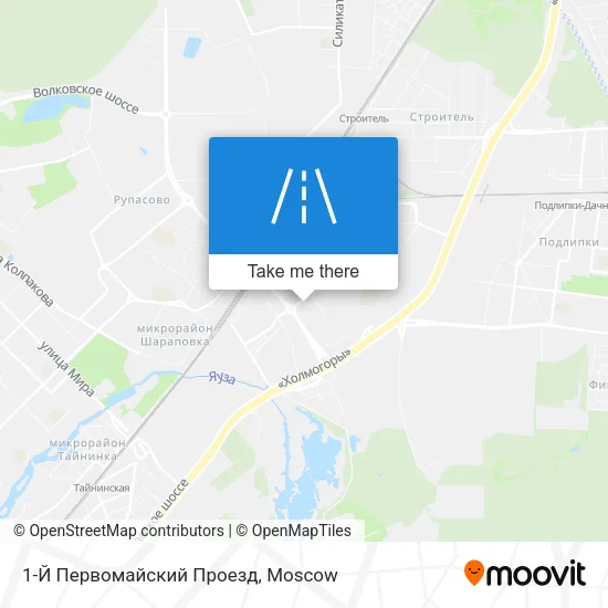 1-Й Первомайский Проезд map