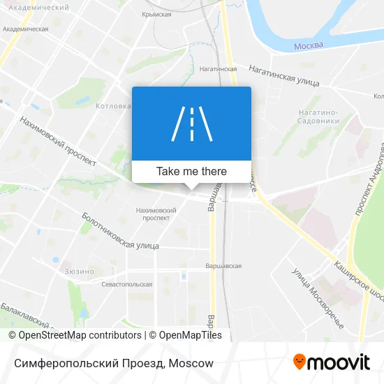 Симферопольский Проезд map