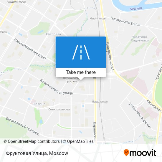 Фруктовая Улица map