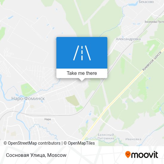 Сосновая Улица map