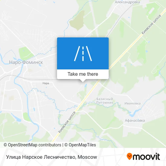 Улица Нарское Лесничество map