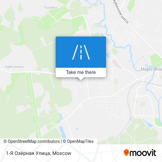 1-Я Озёрная Улица map