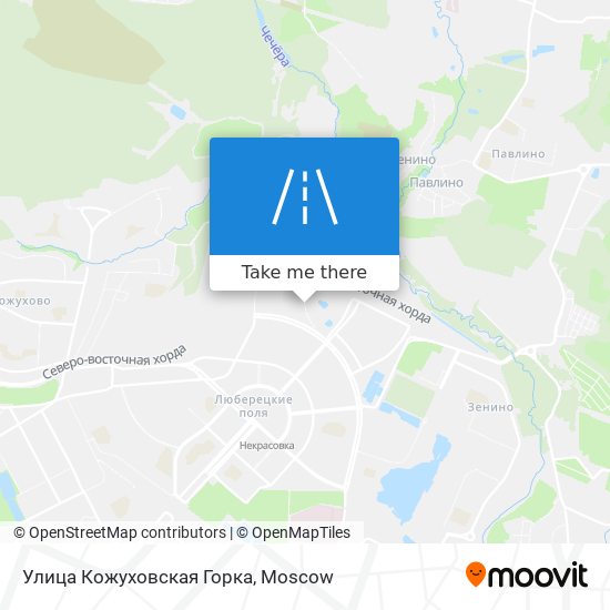 Улица Кожуховская Горка map