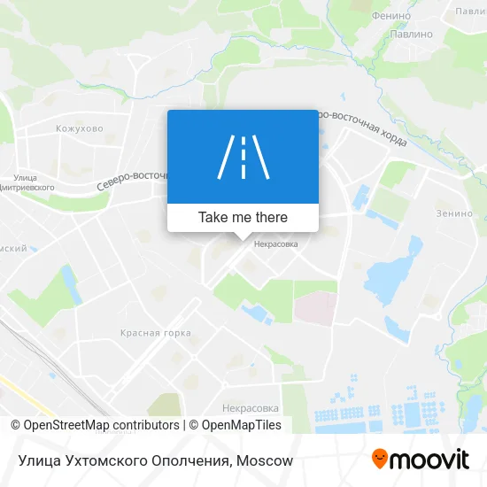 Улица Ухтомского Ополчения map