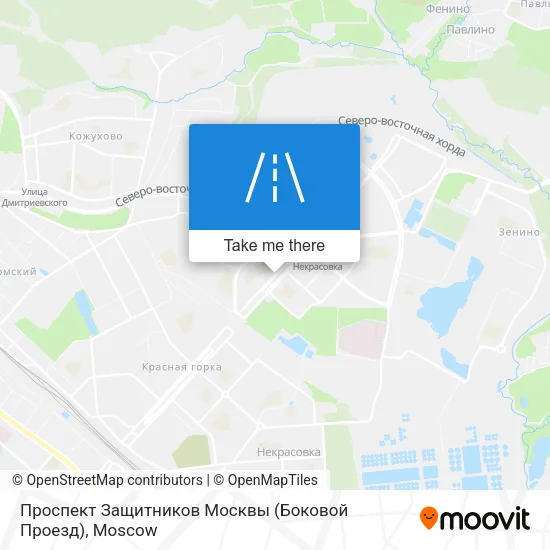 Проспект Защитников Москвы (Боковой Проезд) map