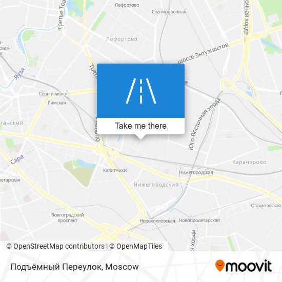 Подъёмный Переулок map