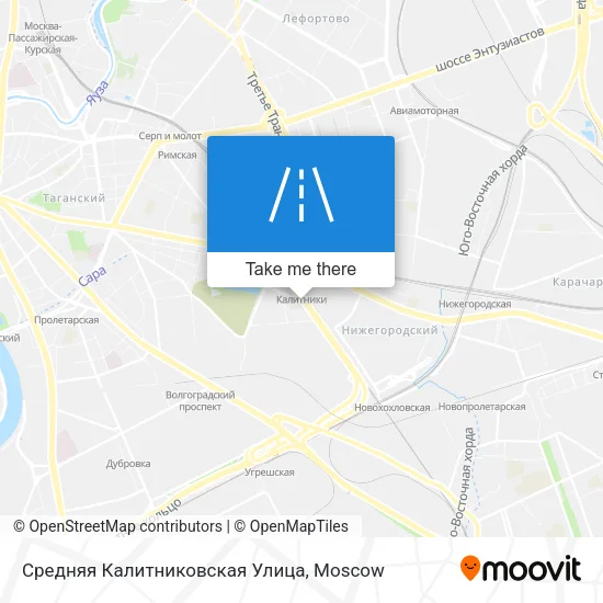 Средняя Калитниковская Улица map