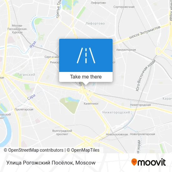 Улица Рогожский Посёлок map