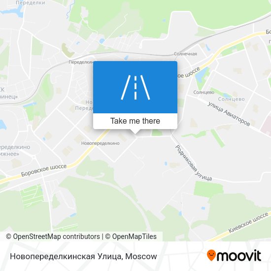 Новопеределкинская Улица map