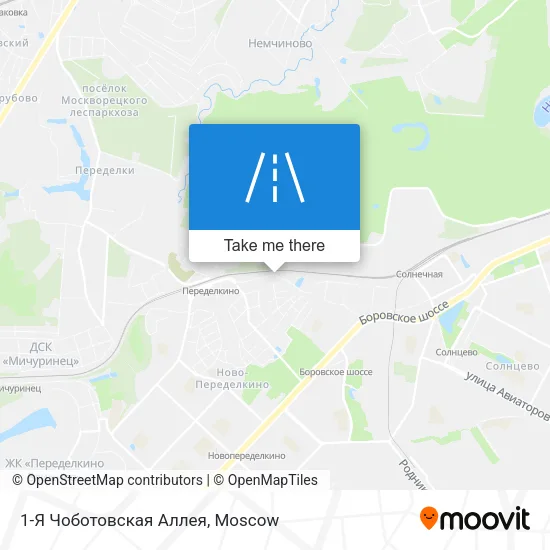 1-Я Чоботовская Аллея map
