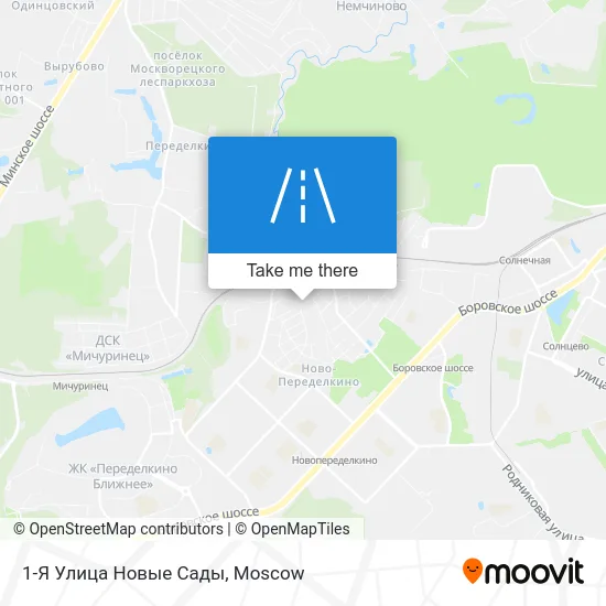 1-Я Улица Новые Сады map