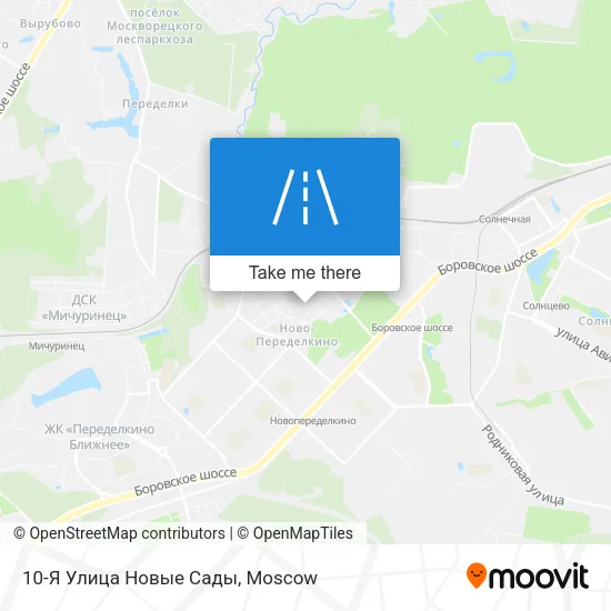 10-Я Улица Новые Сады map