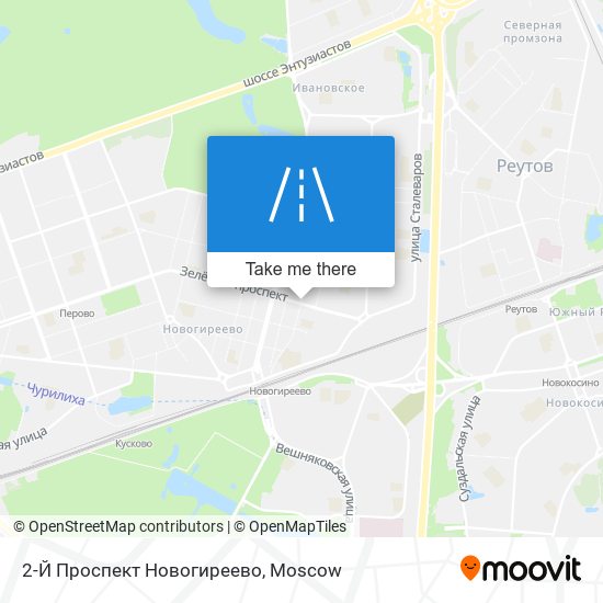 2-Й Проспект Новогиреево map