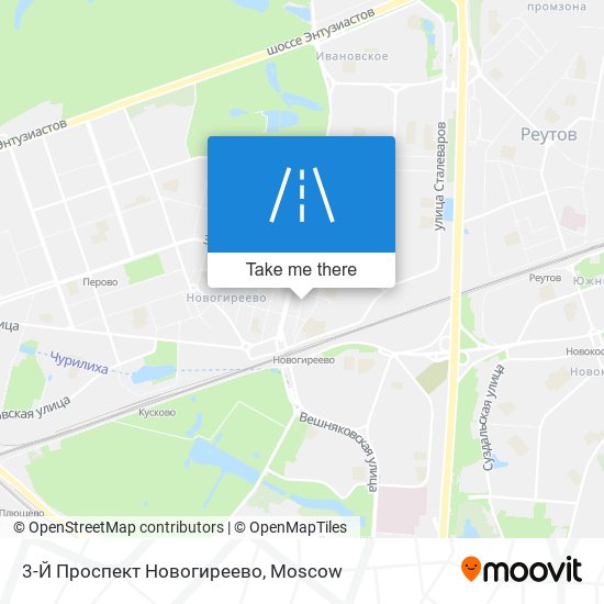 3-Й Проспект Новогиреево map