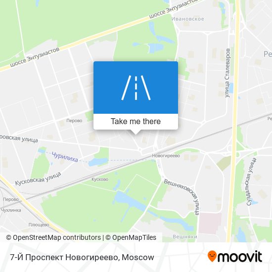7-Й Проспект Новогиреево map