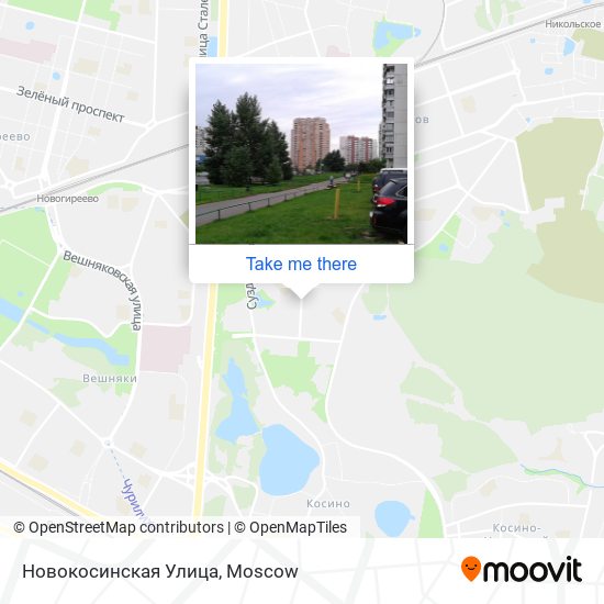 Новокосинская Улица map