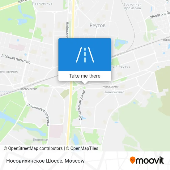 Носовихинское Шоссе map