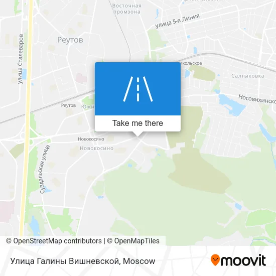 Улица Галины Вишневской map