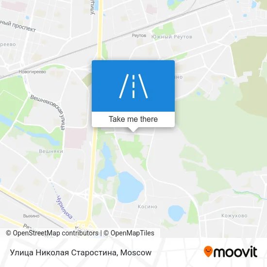 Улица Николая Старостина map