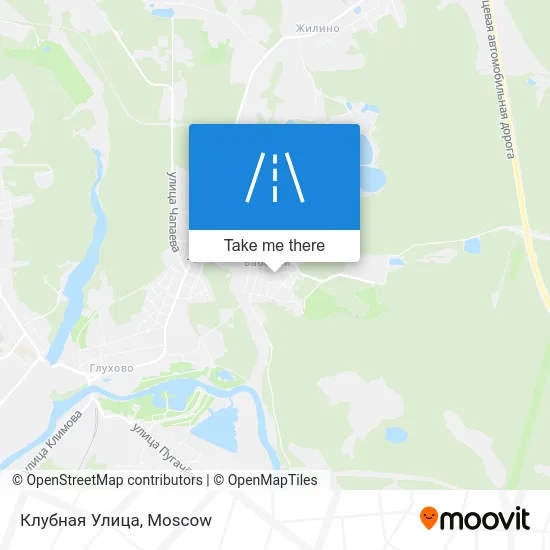 Клубная Улица map