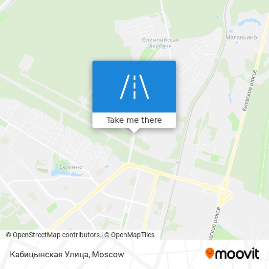 Кабицынская Улица map