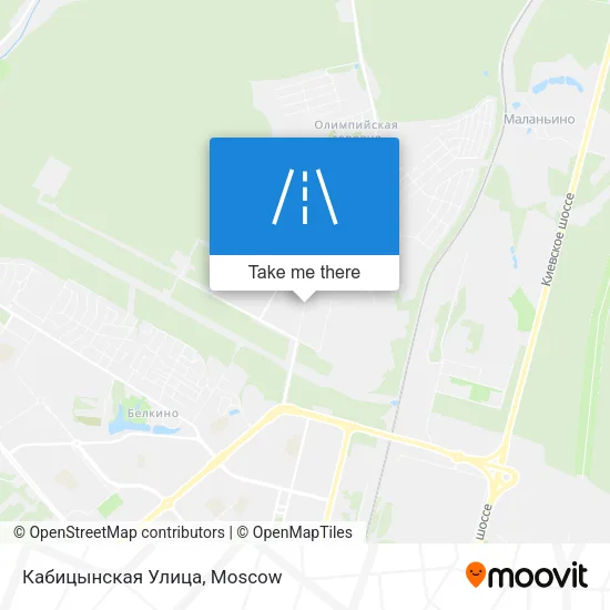 Кабицынская Улица map