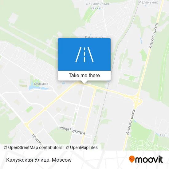 Калужская Улица map