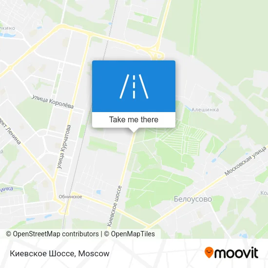 Киевское Шоссе map
