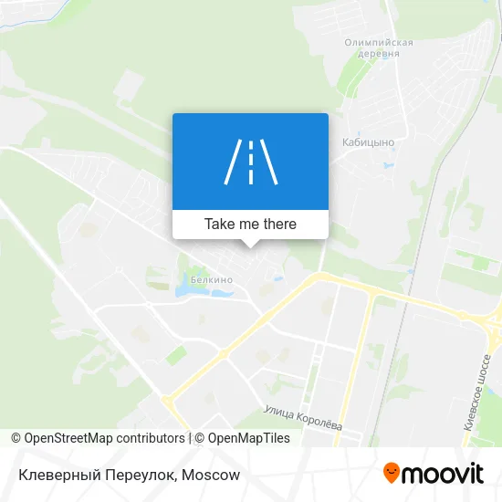 Клеверный Переулок map