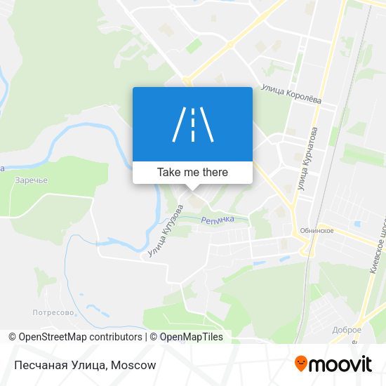 Песчаная Улица map