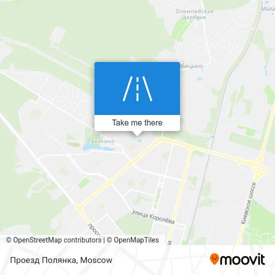 Проезд Полянка map