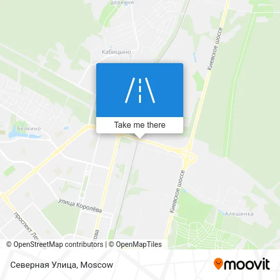 Северная Улица map