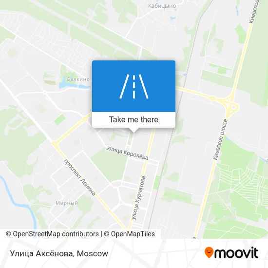 Улица Аксёнова map