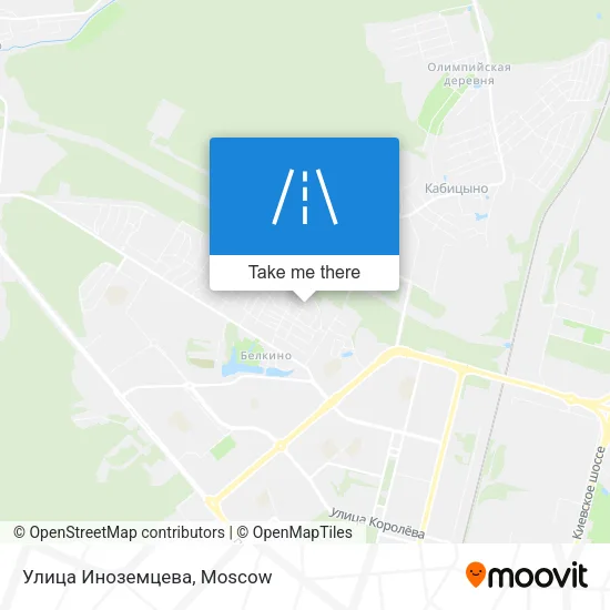 Улица Иноземцева map