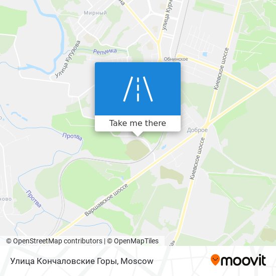 Улица Кончаловские Горы map