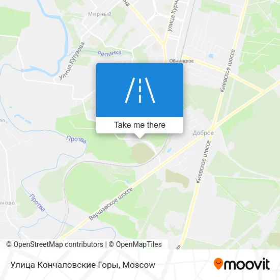 Улица Кончаловские Горы map