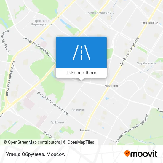 Улица Обручева map