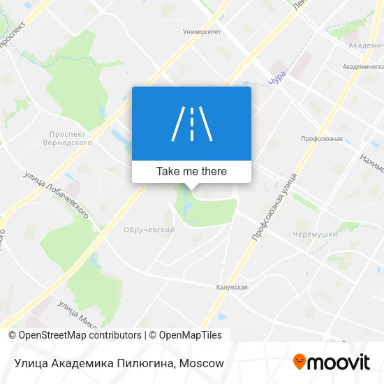 Улица Академика Пилюгина map
