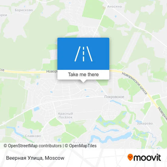 Веерная Улица map