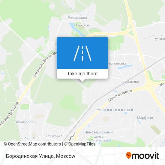 Бородинская Улица map