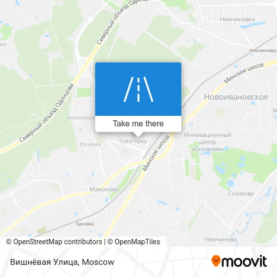 Вишнёвая Улица map