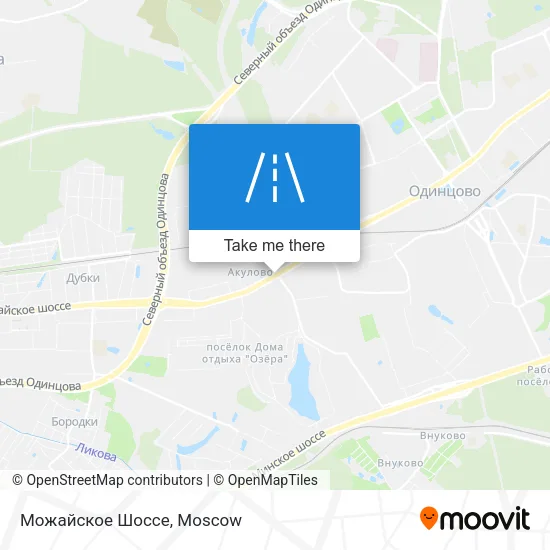 Можайское Шоссе map