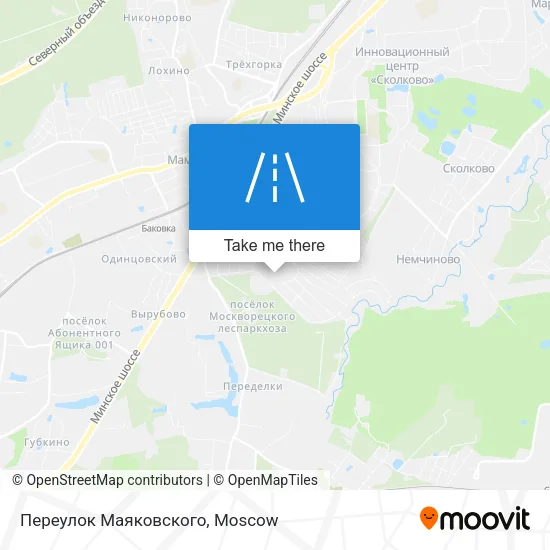 Переулок Маяковского map