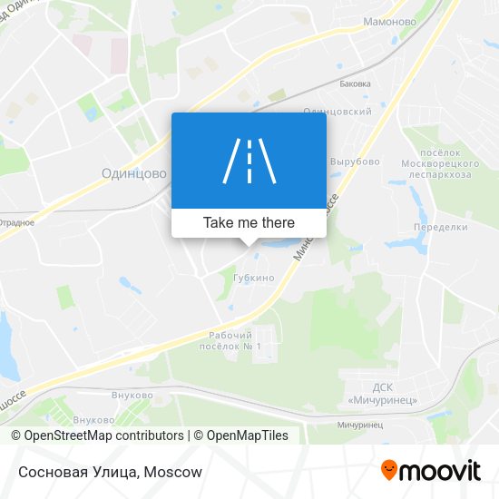 Сосновая Улица map