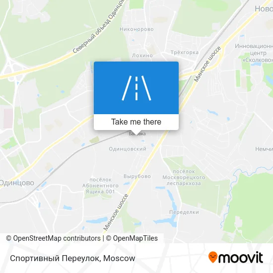 Спортивный Переулок map
