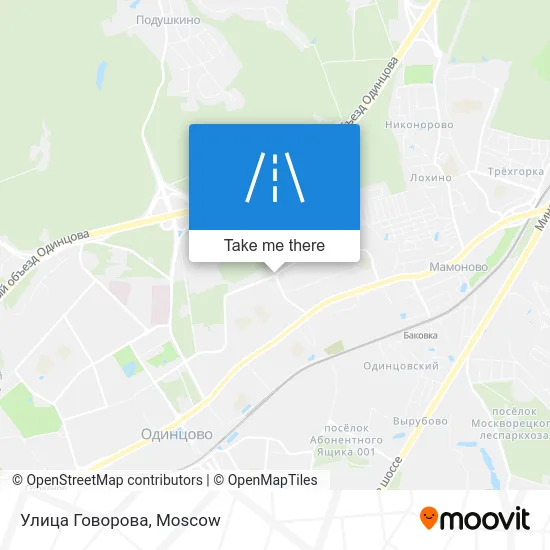 Улица Говорова map